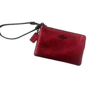 COACH Leather Wristlet Wallet